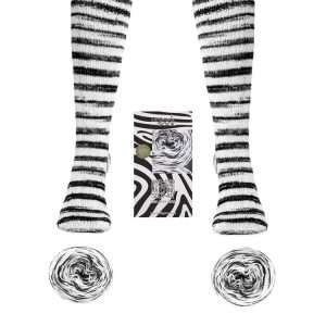Urth Yarns | Uneek Sock | Zebra Limited Edition