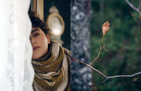 52 Weeks of Shawls | shawl in forest