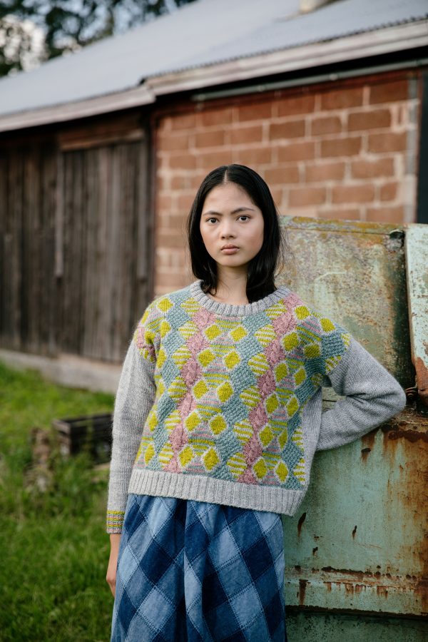 Amina Sweater by Sylvia Watts Cherry