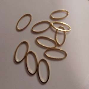 Stitch markers | Oval - gold