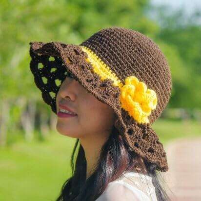 Cappuccino Frappe Hat Free Crochet Pattern