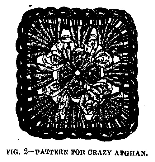 The first granny square, created in 1885 by Mrs. Phelps of Chicago
